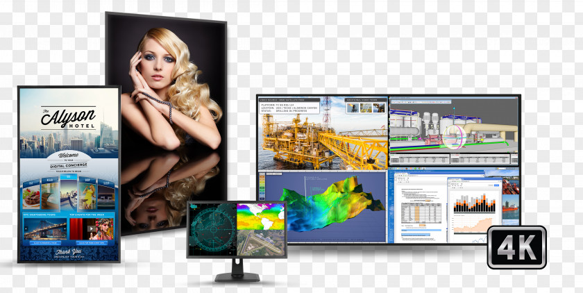 Planar Systems Computer Monitors Liquid-crystal Display 4K Resolution Ultra-high-definition Television PNG