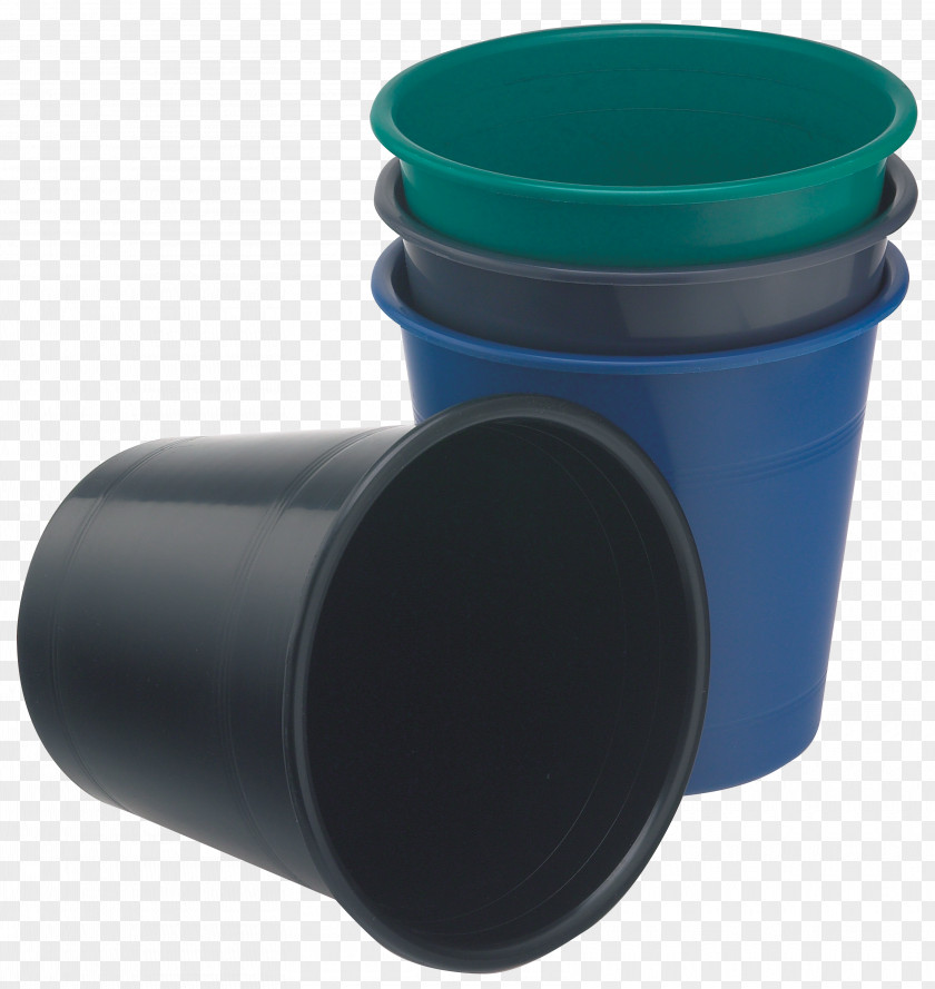 Plastic Trash Cobalt Blue Lid PNG