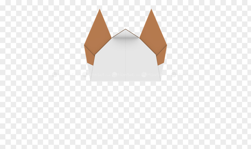 Cat Paper Origami Finger Puppet PNG