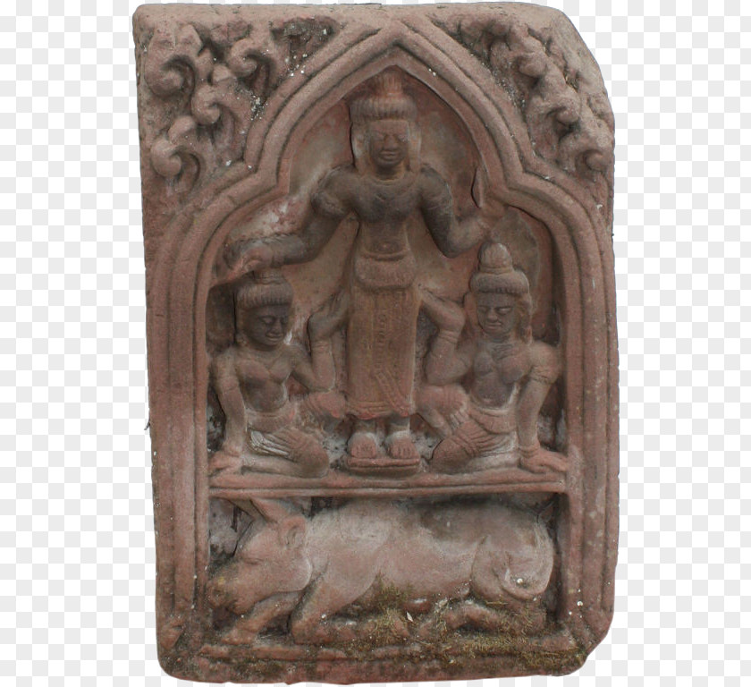 Durga Stone Carving Sculpture Relief Rock PNG