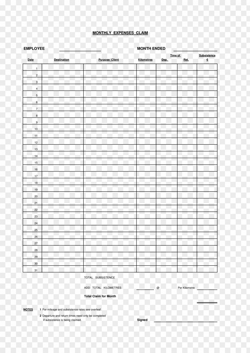 Expense Template Spreadsheet Microsoft Excel Computer Software PNG