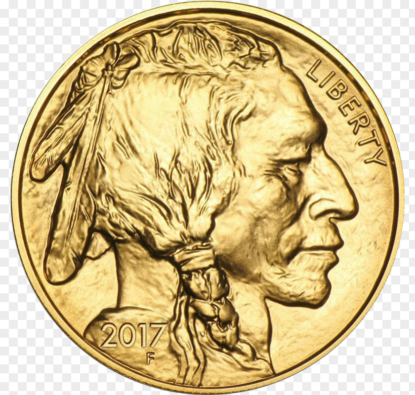 United States American Buffalo Bullion Coin Gold PNG