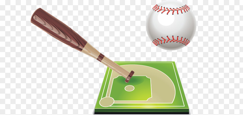 Vector Sports Equipment Baseball Bat Field PNG