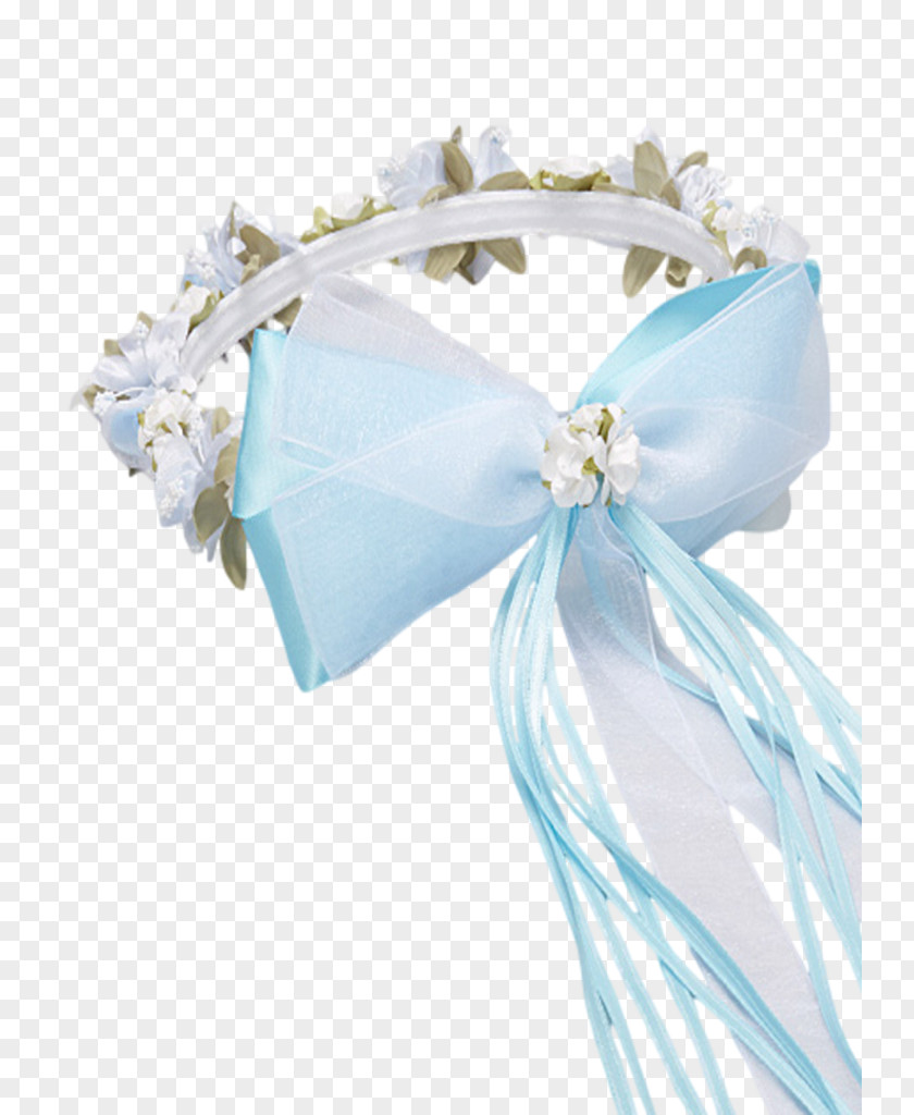 Blue Wreath Satin Clothing Accessories Ribbon Organza PNG