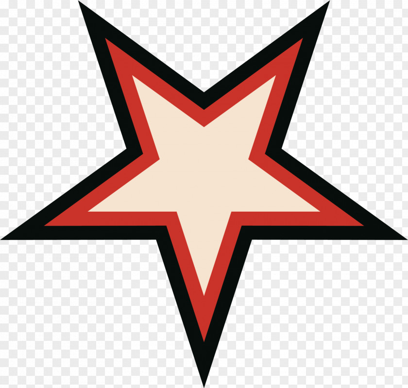 Hand Painted Red Star Pentagram Montgomery County 2014 Commonwealth Games National Youth Sports Institute Hub Coach PNG