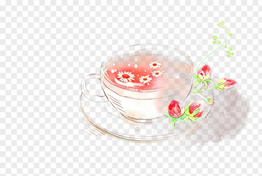 Pink Teacup Food Cup Drink PNG