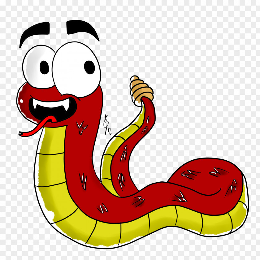 Red Snake Cartoon Clip Art PNG