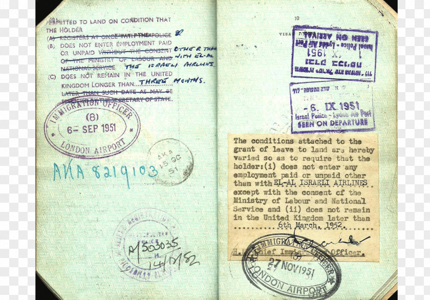 Passport Document Dienstpass Second World War First PNG