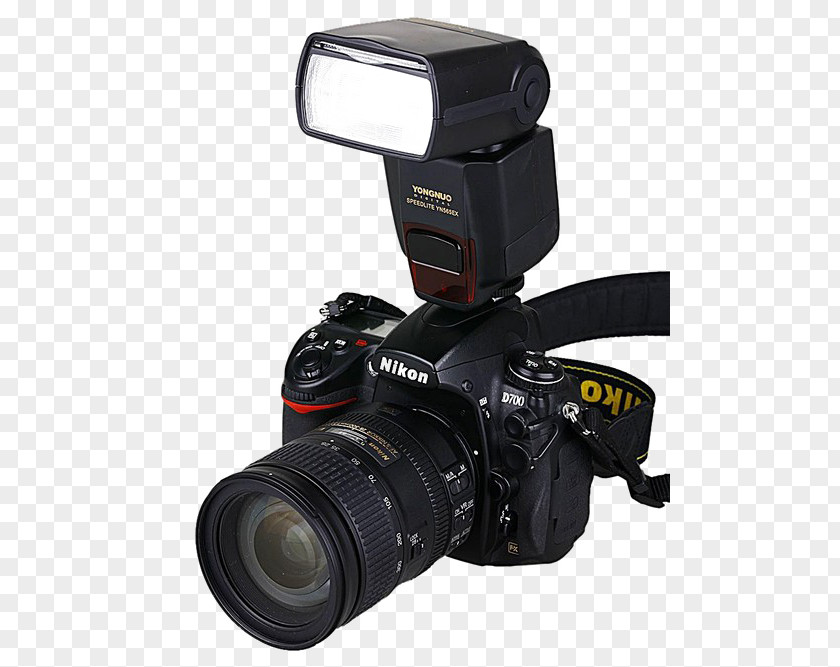 Camera With Flash Digital SLR Photography PNG