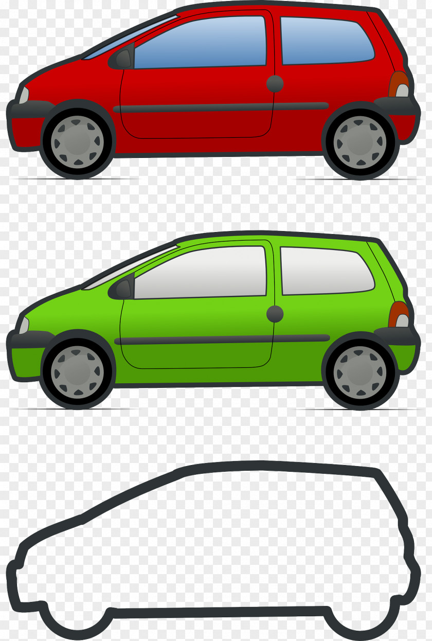 Color Car Renault Twingo 4 Clio PNG