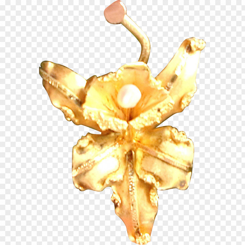 Gold Flower Body Jewellery Metal Human PNG