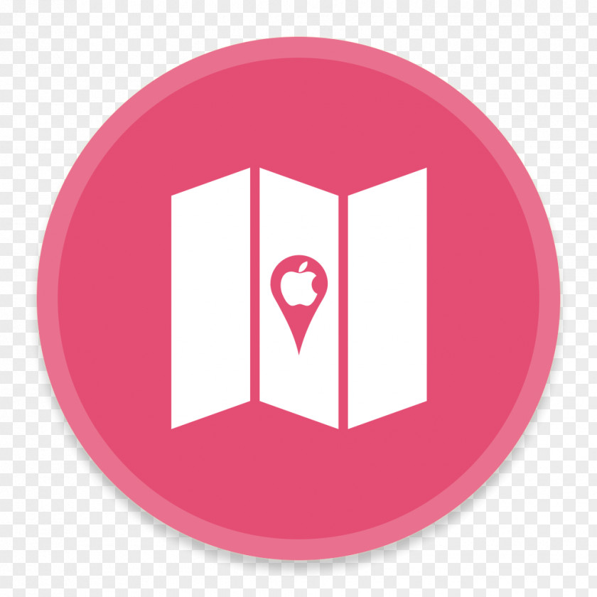 Maps 2 Pink Text Brand Symbol PNG