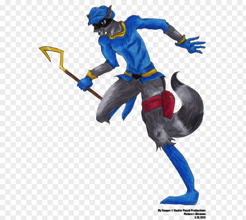 Sly Cooper Cartoon Character Figurine Fiction PNG