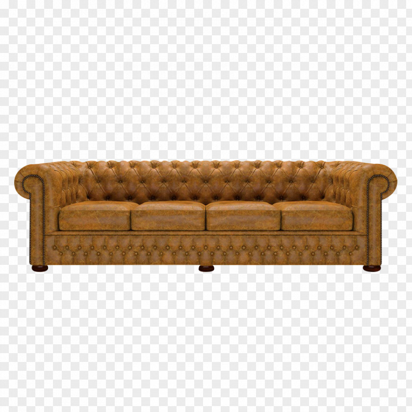 Soffa Couch Furniture Chesterfield Leather Loveseat PNG