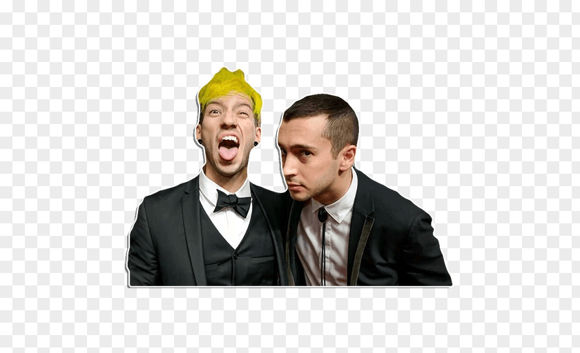 Tyler Joseph TWENTY ØNE PILØTS Josh Dun Sticker Message Man PNG