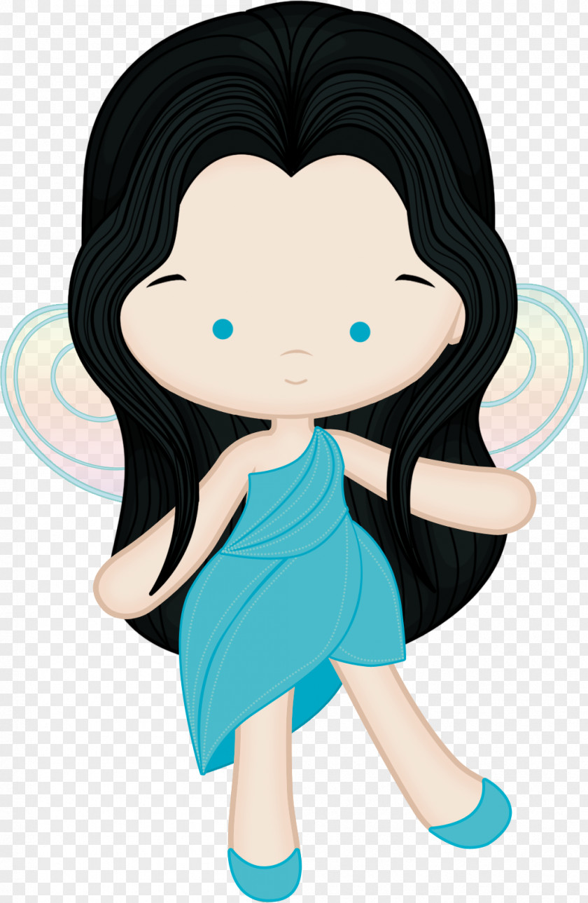 Fairy Tinker Bell The With Turquoise Hair Drawing Image PNG