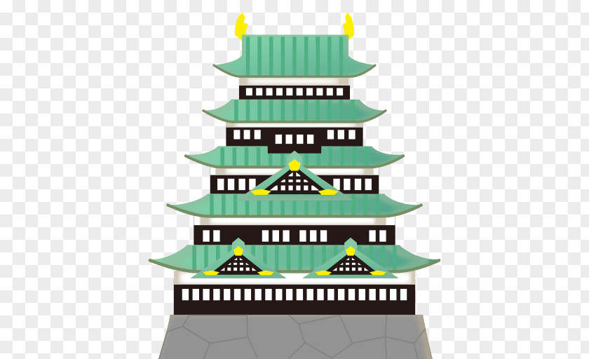 Kaaba Temple Emoji Emoticon Japanese Castle Text Messaging PNG