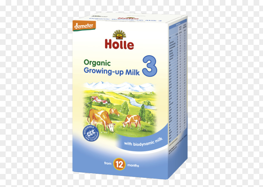 Milk Holle Organic Food Baby Porridge PNG