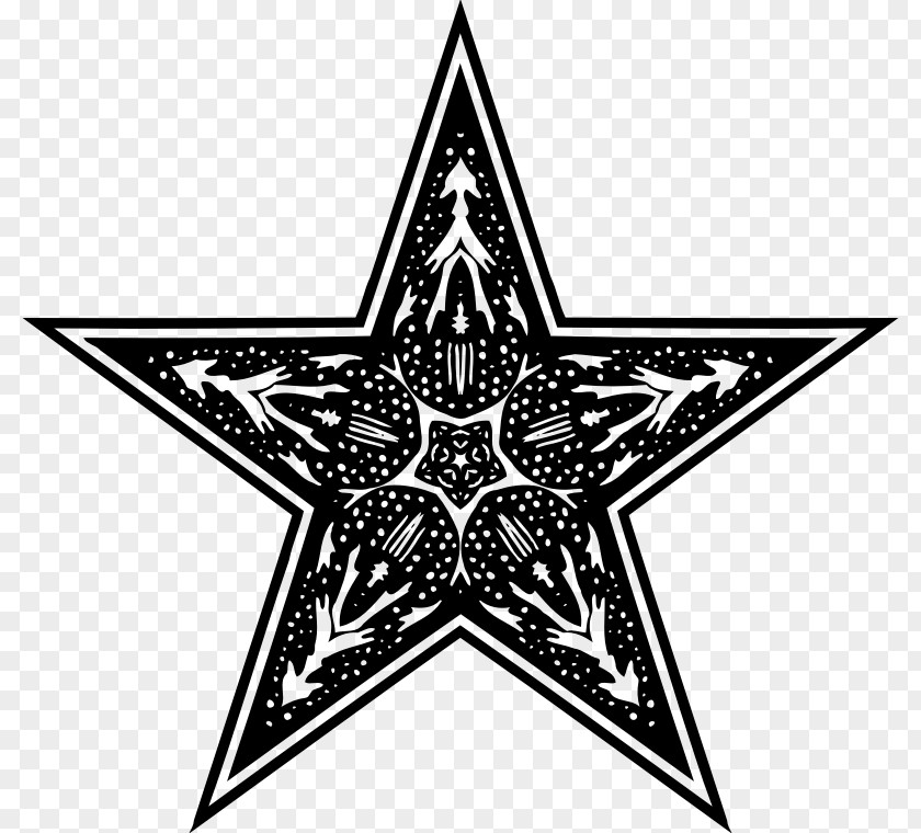 Ornamental Star Clip Art PNG