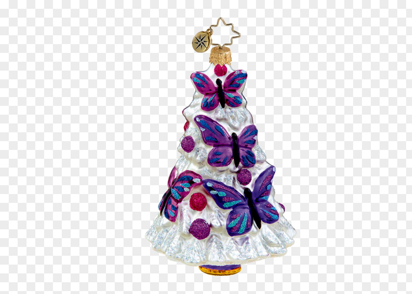 Pretty Christmas Tree Ornament Decoration PNG