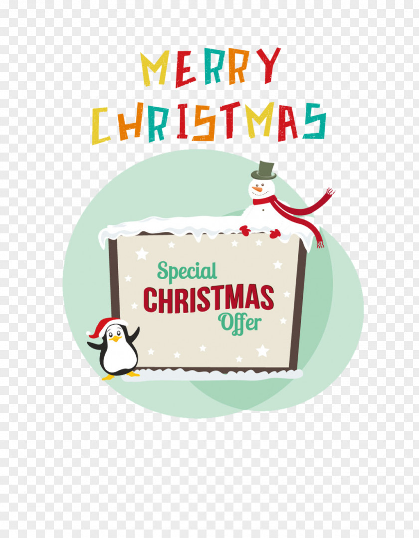 Snowman With A Scarf Penguin Christmas Illustration PNG