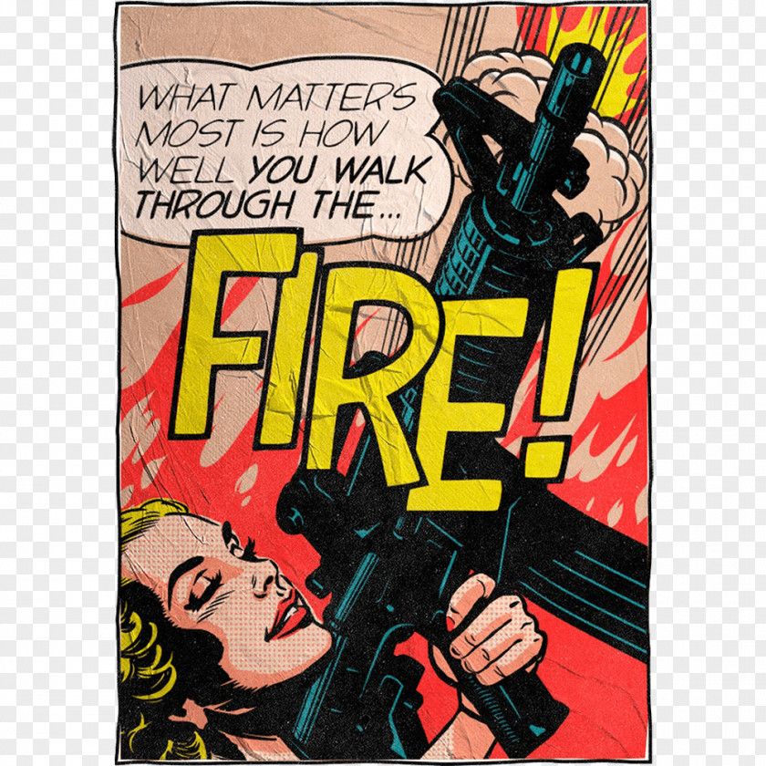 Fire Text Roy Lichtenstein Pop Art Artist Printmaking PNG