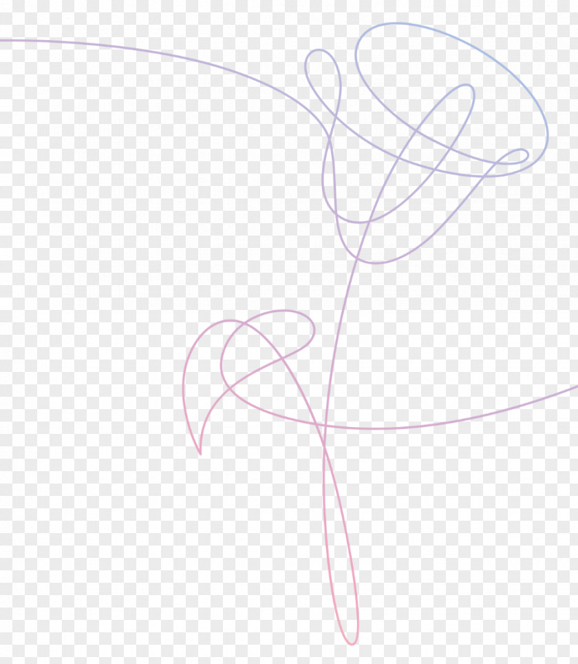 Flower BTS Love Yourself: Her Wings Tear PNG