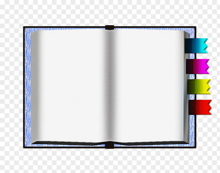 Glass Rectangle Open Book PNG
