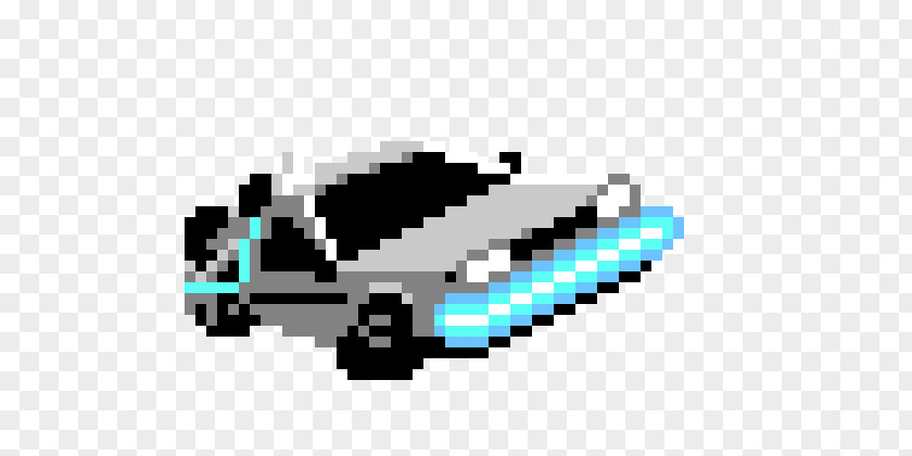 Back To The Future Car DeLorean DMC-12 Pixel Art Time Machine PNG
