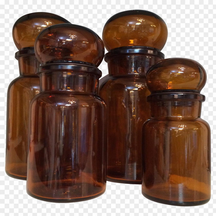 Glass Bottle Caramel Color Brown PNG
