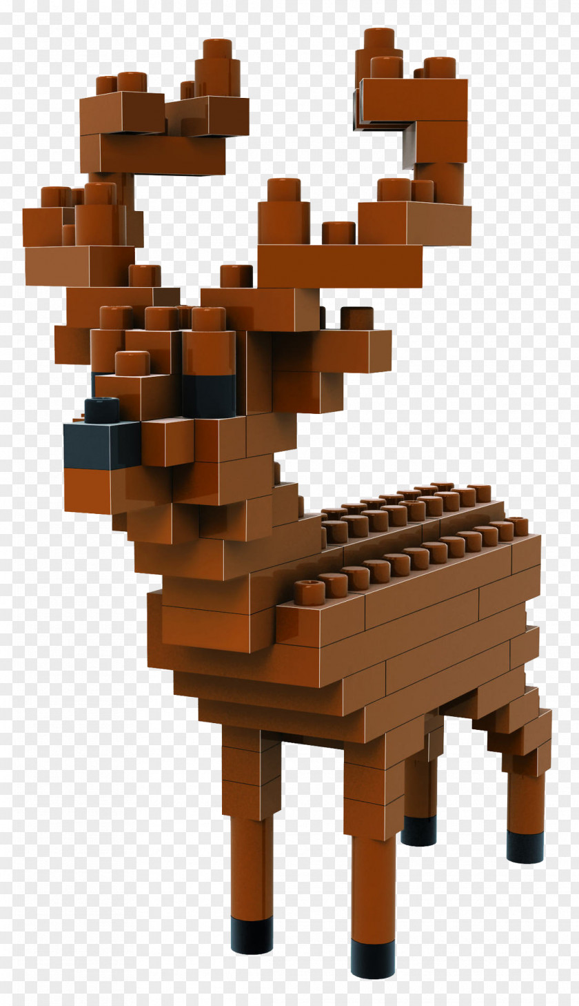 Lego Reindeer Toy Block Nanoblock Construction Set Gift PNG