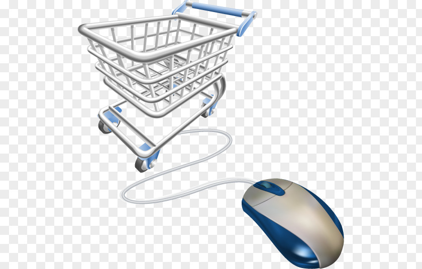 Computer Mouse Online Shopping Cart Clip Art PNG