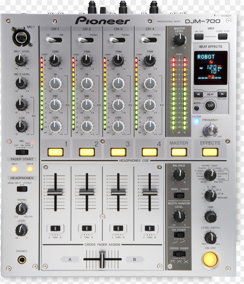 DJM-1000 Pioneer DJM-700 DJ Mixer Audio Mixers PNG
