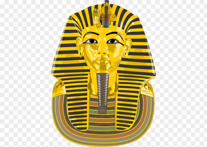 Egypt Tutankhamun's Mask Ancient Drawing PNG