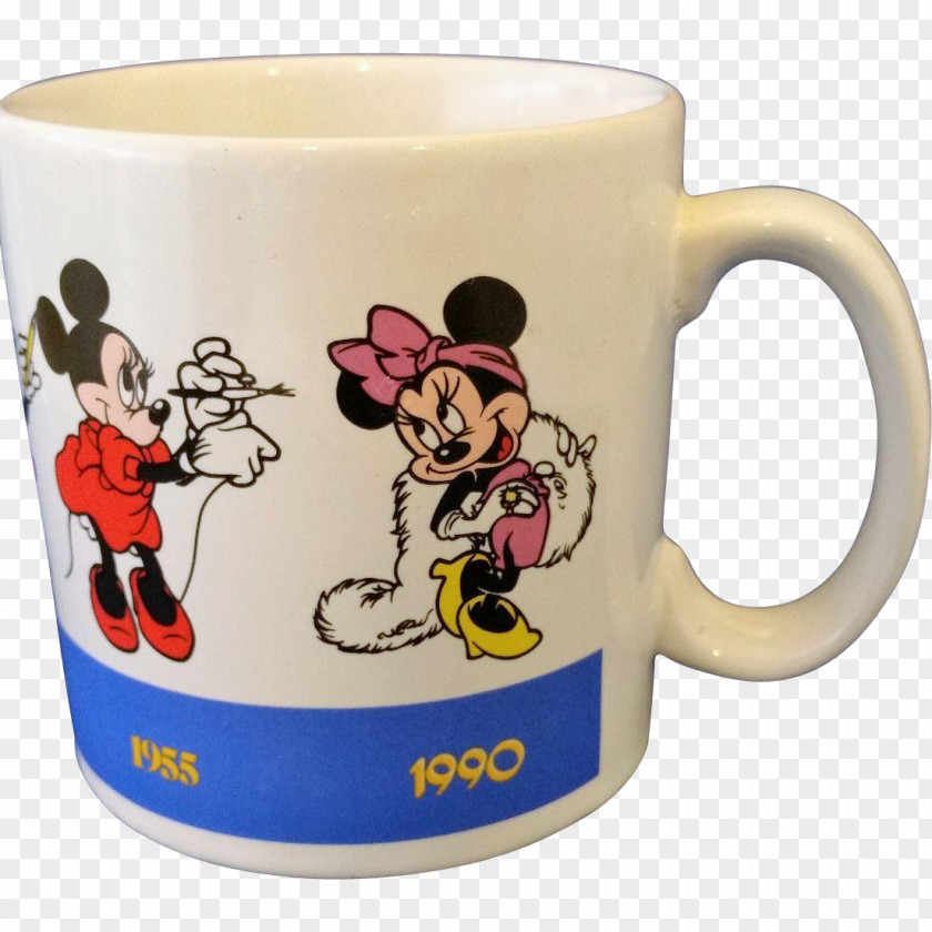 Minnie Mouse Coffee Cup Mug Mickey Ceramic PNG