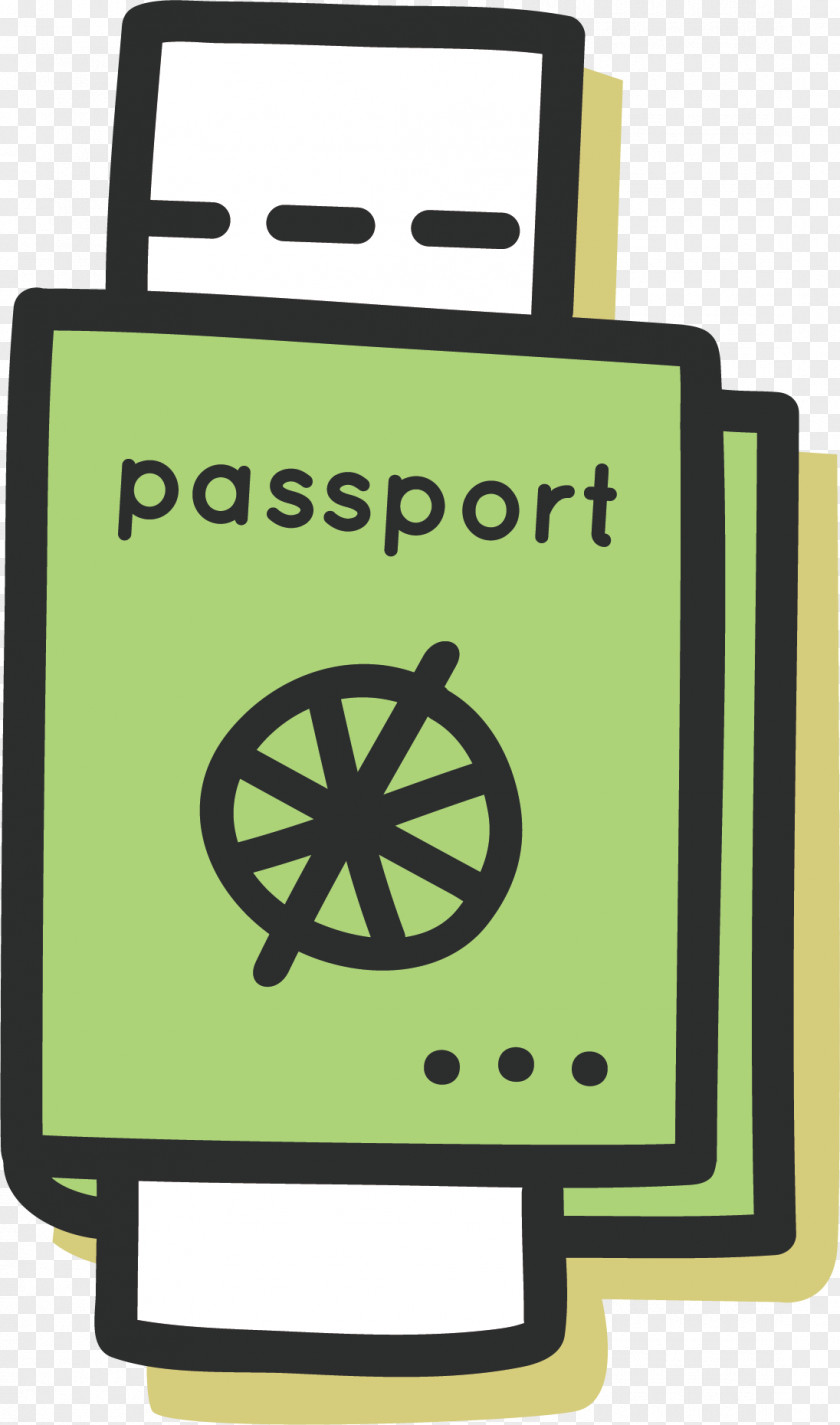 Cartoon Passport Travel Visa PNG