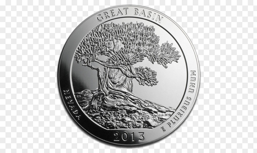 Coin Great Basin National Park Olympic Yosemite Voyageurs PNG