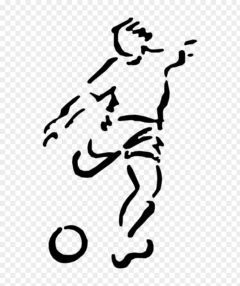 Football Player Stencil American PNG