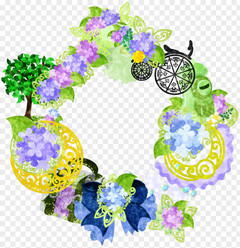 Hydrangeas Floral Design Illustration Vector Graphics Drawing Illustrator PNG