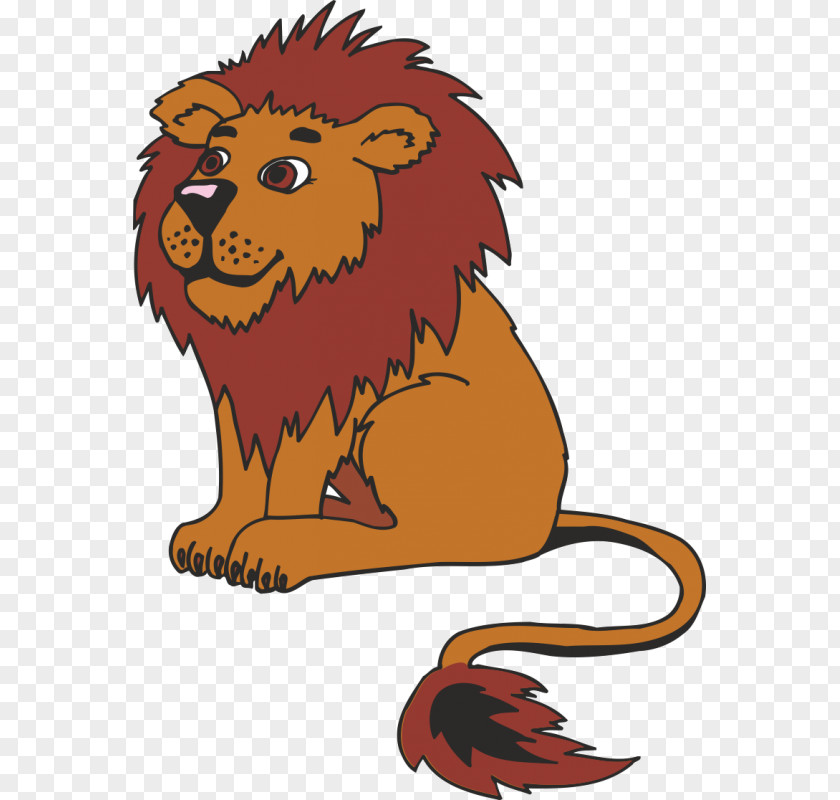 Lion English Vocabulary Animal Clip Art PNG