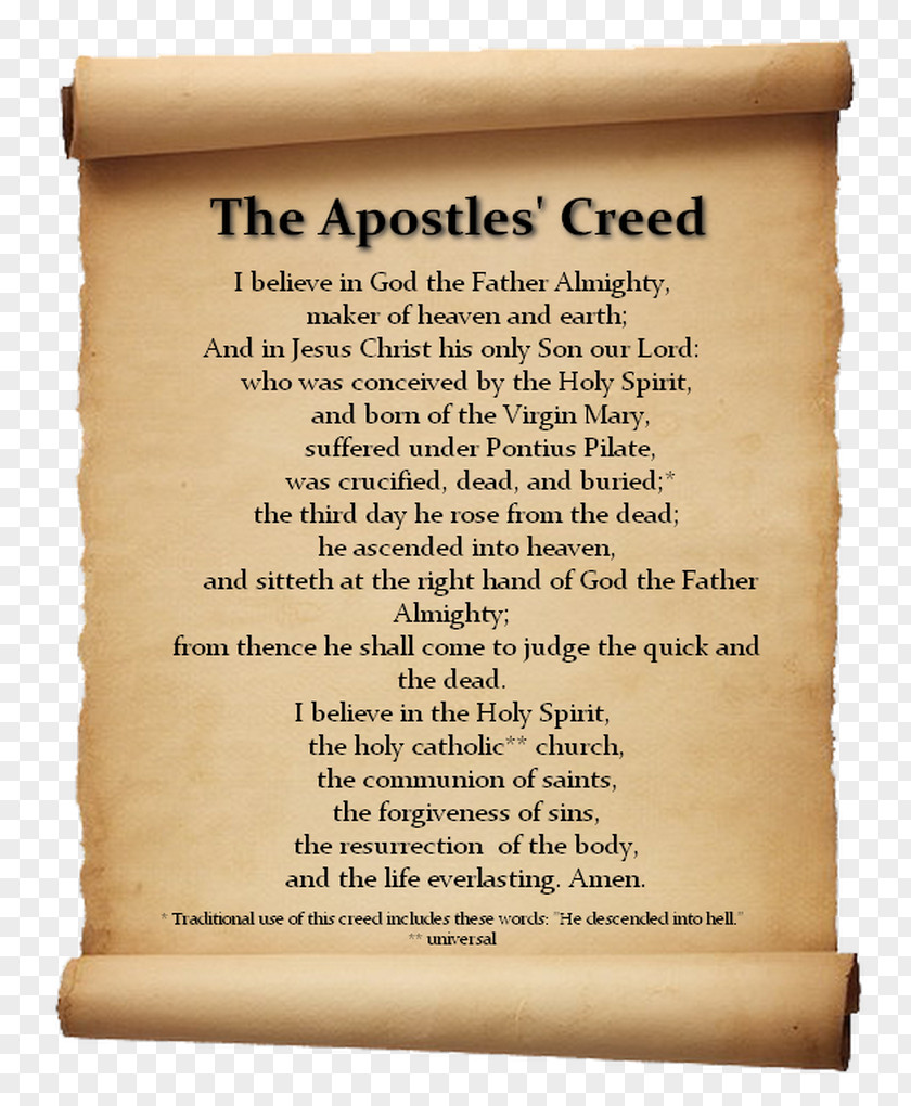 We Believe In Prayer Apostles' Creed Christian Church Catholicism PNG