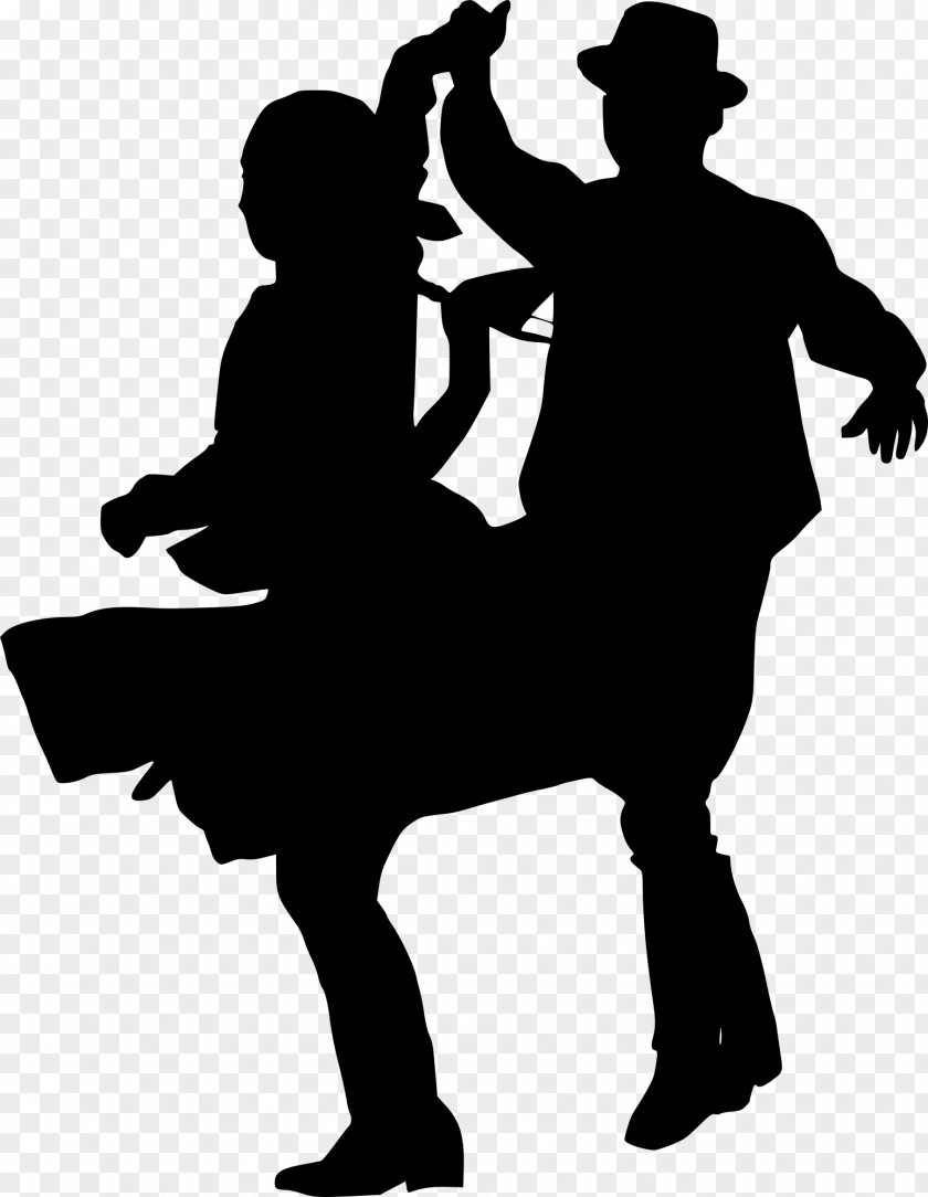 Dancing Party Silhouette Folk Dance Clip Art Image PNG