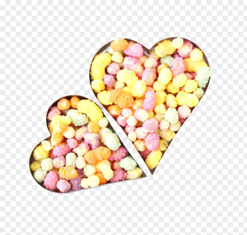 Heart-shaped Candy Box Placed On The Heart PNG