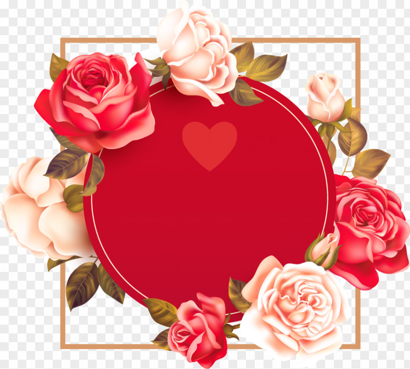 Red Rose Box Valentines Day Romance Poster Heart PNG