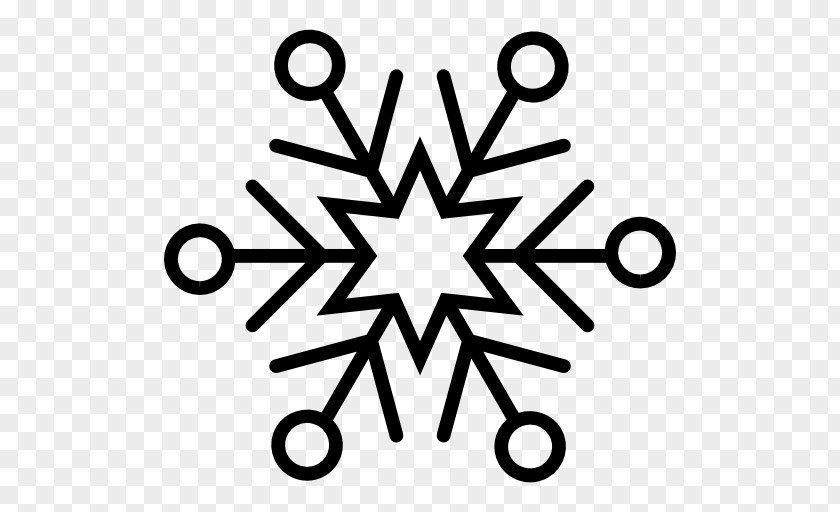 Snowflake Hexagon Shape Circle Line PNG