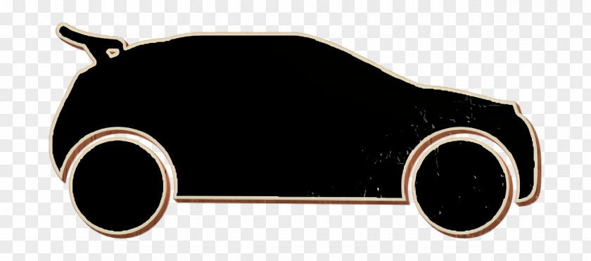Car Side View Black Shape Icon Transport PNG