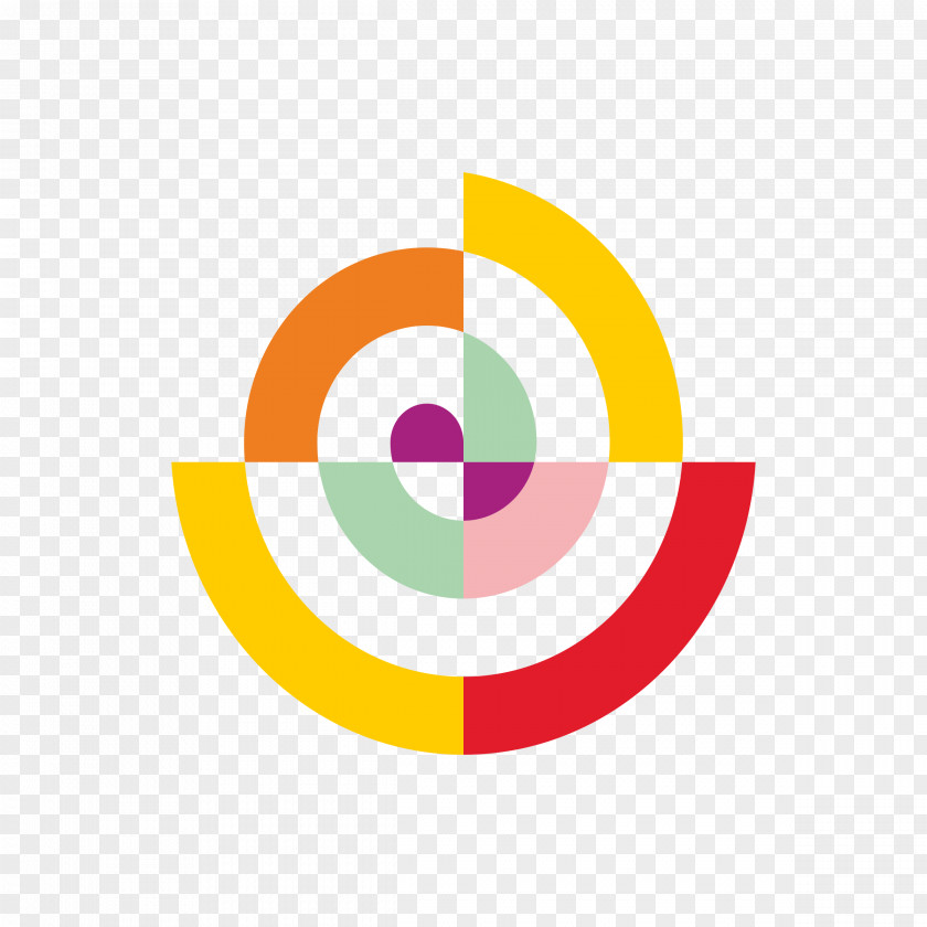 Multicolor Target Pattern T-shirt Spiral Clip Art PNG