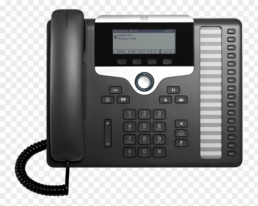 VoIP Phone Voice Over IP 3pcc Telephone Cisco Systems PNG