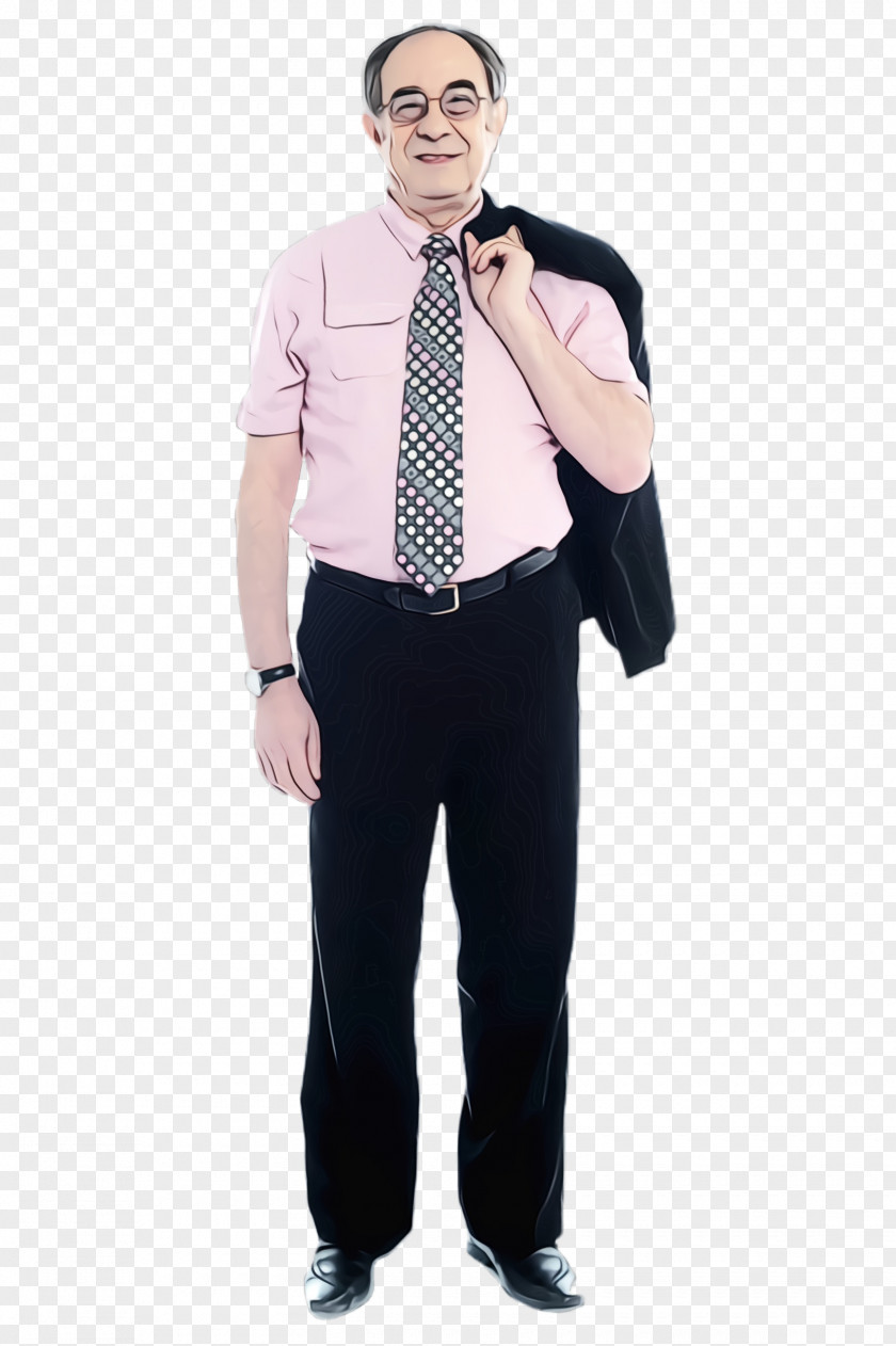 Businessperson Tie Clothing Standing Suit Male Gentleman PNG
