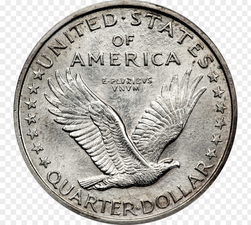 Coin Standing Liberty Quarter United States Dollar Silver PNG